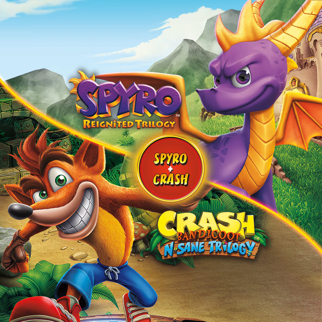 CRASH N'SANE TRILOGY + SPYRO REIGNITED TRILOGY